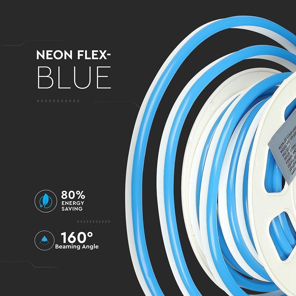 Neon Flexibil 24V, Albastru