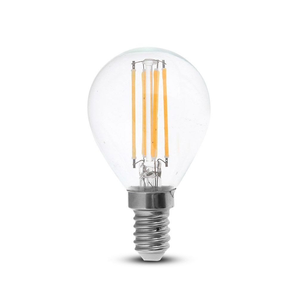 Bec LED - 4W, Filament, E14, P45, 6000K