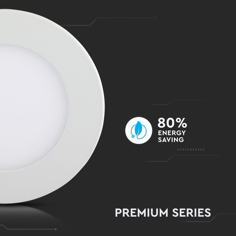 Mini panou LED 3W, Panou Premium - Rotund 6000K