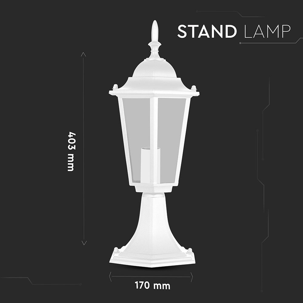 Lampa Stand 30cm Mat Alb
