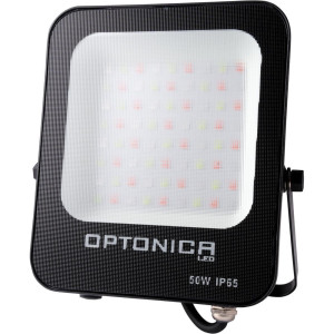 Proiector LED RGB cu Telecomandă, 50W, Negru, IP65, 4500 lm