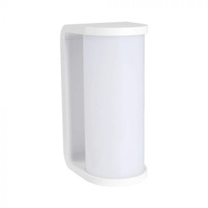 Aplică LED de Exterior Cilindrică Albă, 12W, CCT 3000K/4000K/6500K, 1500 lm