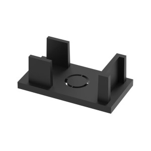 Capac Capăt Șină Magnetică Aplicată Slim, Negru