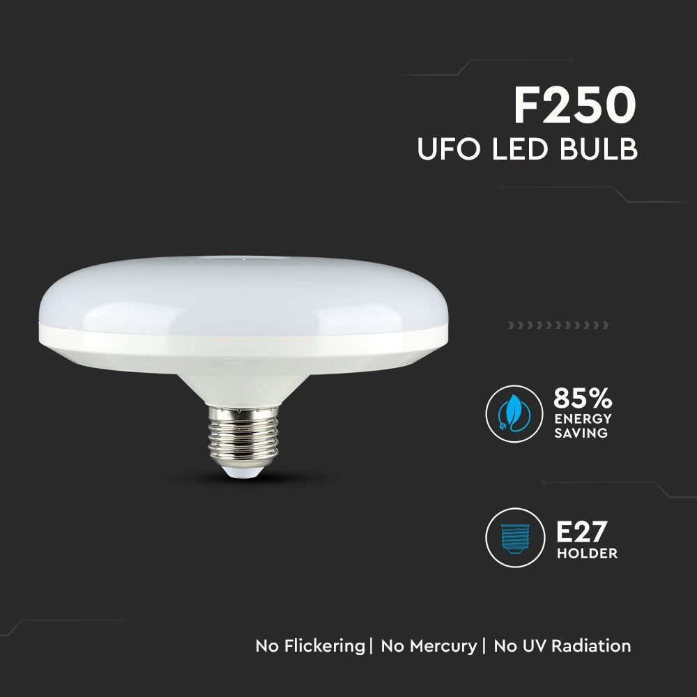 Bec LED 36W, E27, F250, Circular UFO, Lumina Naturala 4000K Cip Samsung