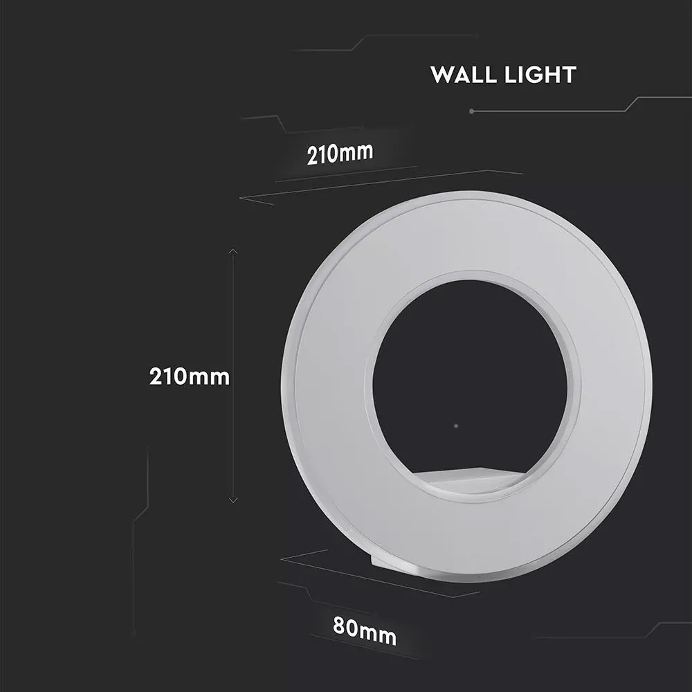 Lampa de Perete LED 9W, Corp Alb, Lumina Naturala (4000K)