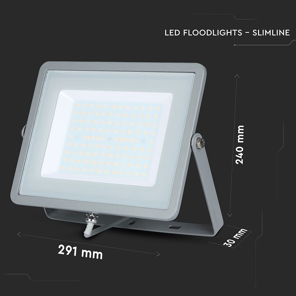 Proiector LED 100W, Corp Gri, Lumina Rece, Cip SAMSUNG