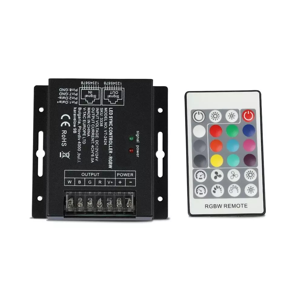 Controller LED cu Telecomanda Sincronizata cu 24B BF cu Dimer 