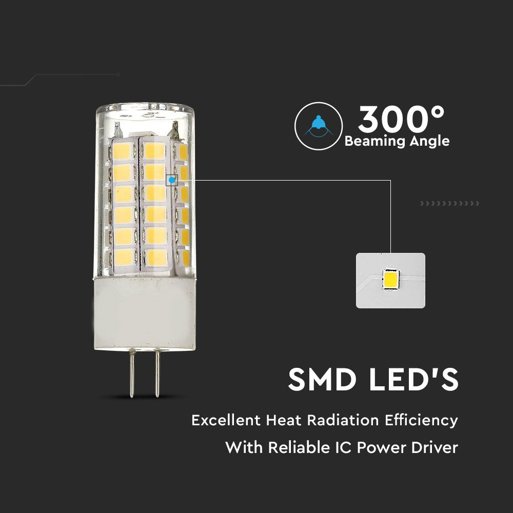 Spot LED G4, 3.2W, Plastic, Lumina Calda 3000K cu Cip Samsung