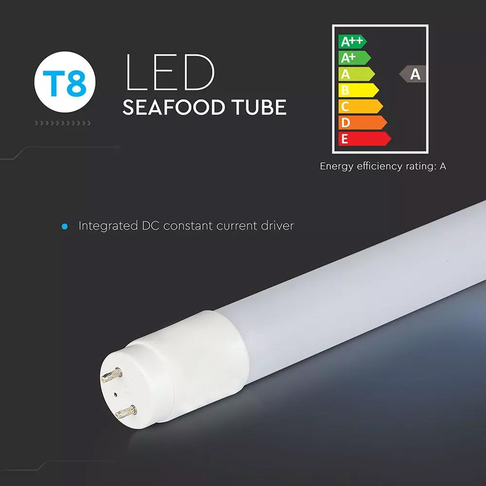 Tub LED T8, 18W, 120 cm, Pentru Fructe de Mare