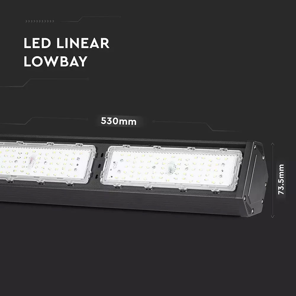 Highbay LED Linear 100W, 120LM/W, Corp Negru, Lumina Naturala (4000K) Cip SAMSUNG