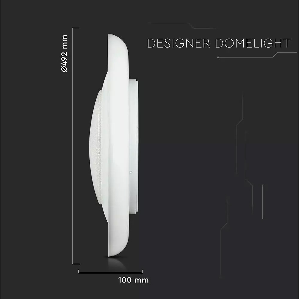Aplica LED Designer 48W Schimbare cu Telecomanda Cristal Dimabil