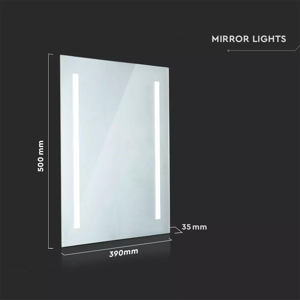 OGLINDA LED 17W, 500x390 mm, Lumina Rece