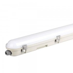 Lampa LED Rezistenta la Apa Seria-M 1500mm 48W, 6400K, Milky Cover SS Clip 120lm/W