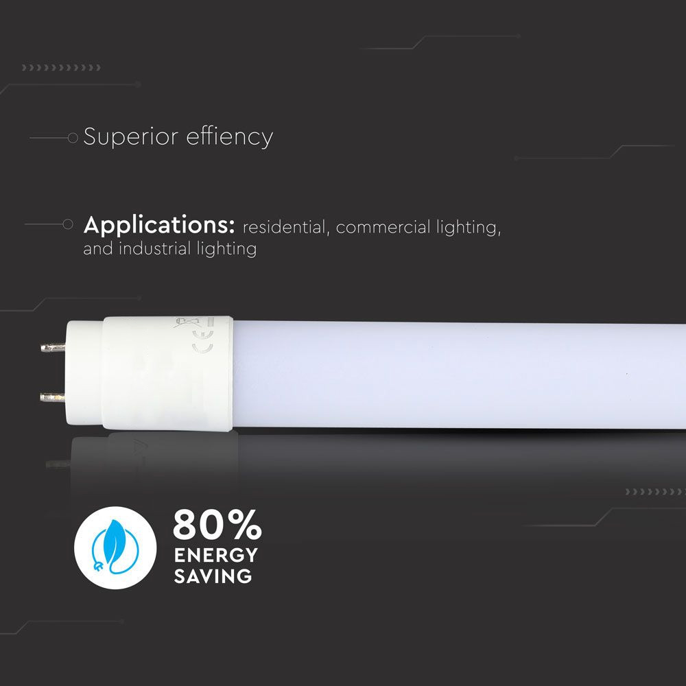 Tub LED T8 10W, 60cm, Nano Plastic, Lumina Calda 3000K