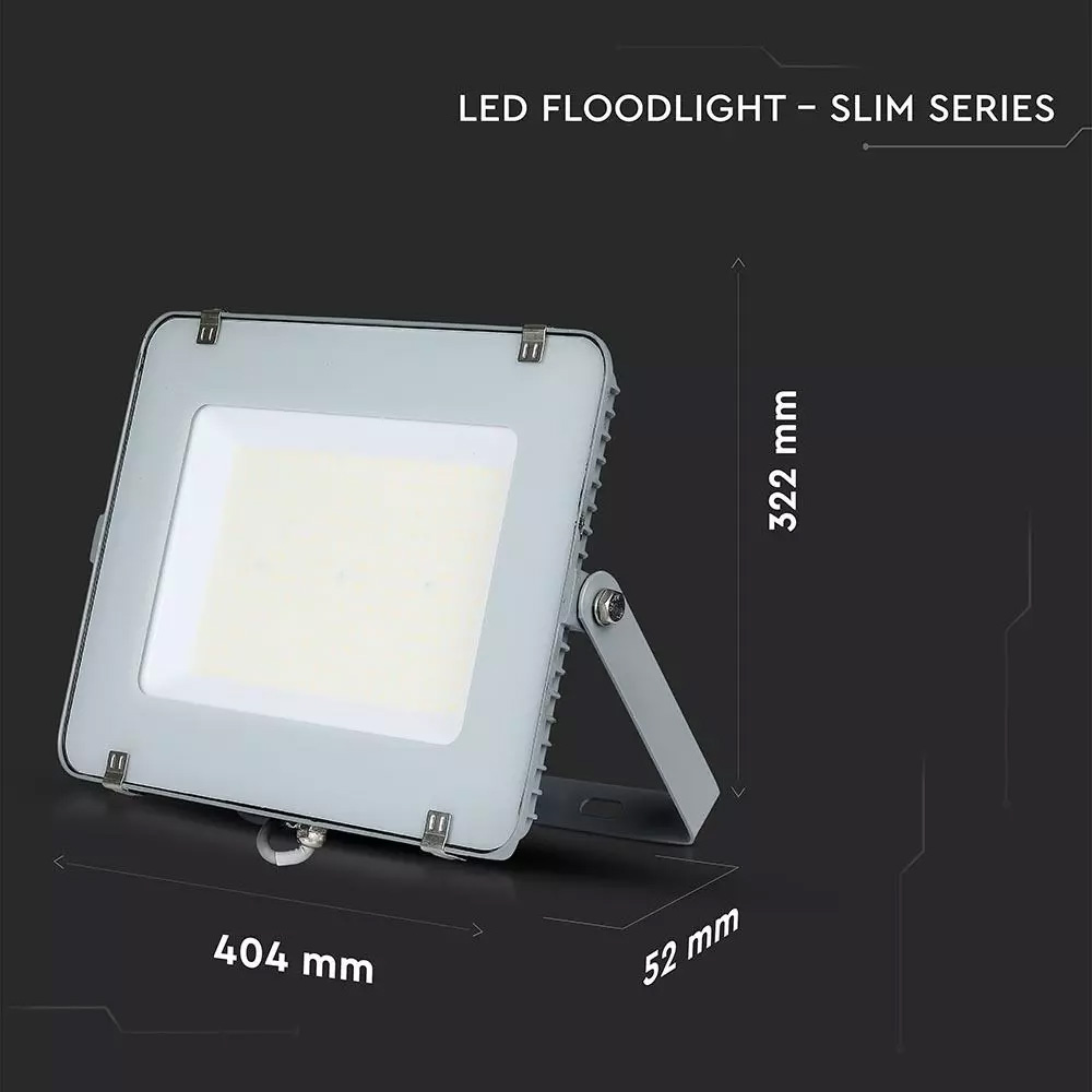 Proiector LED SMD 150W, Cip SAMSUNG, Slim, Gri, 6400K, 120LM/W