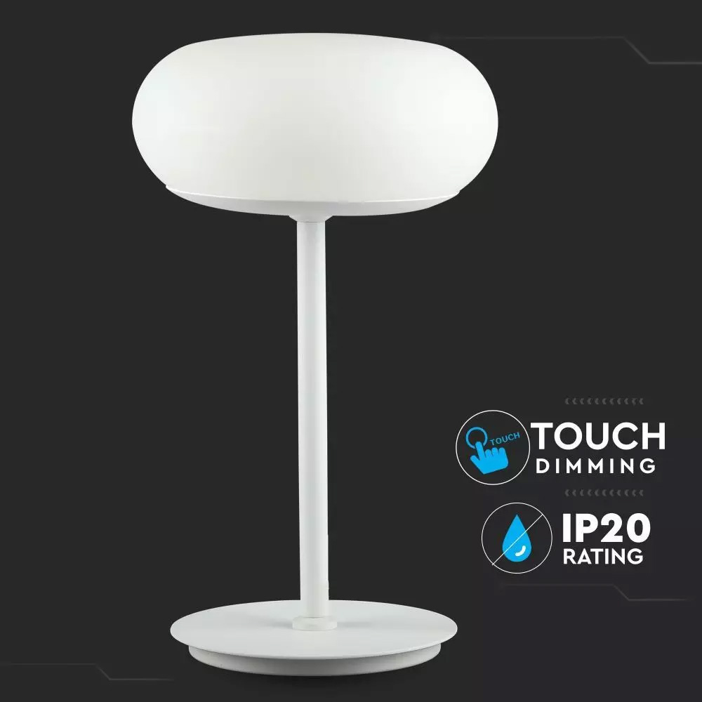 Lampa de Birou LED Designer 15W, Touch, Dimabil, Alb. 3000K