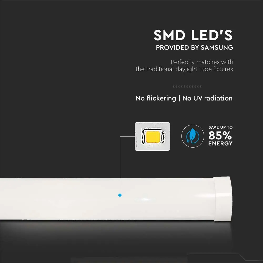 Lampa LED 40W, Cip SAMSUNG, 120cm, 120 lm/W, Lumina Rece 6500K