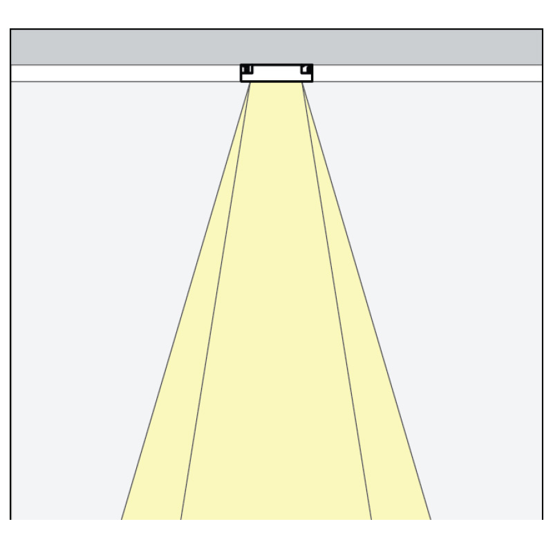 Spot Linear LED 12W, Magnetic, Negru, IP20, 48V, Lumina Calda (3000K), 205mm