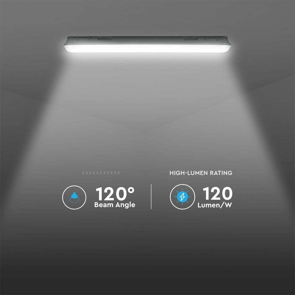 Lampă LED 1200mm, 36W, 4000K cu Kit de Emergentă, IP65, Chip Samsung