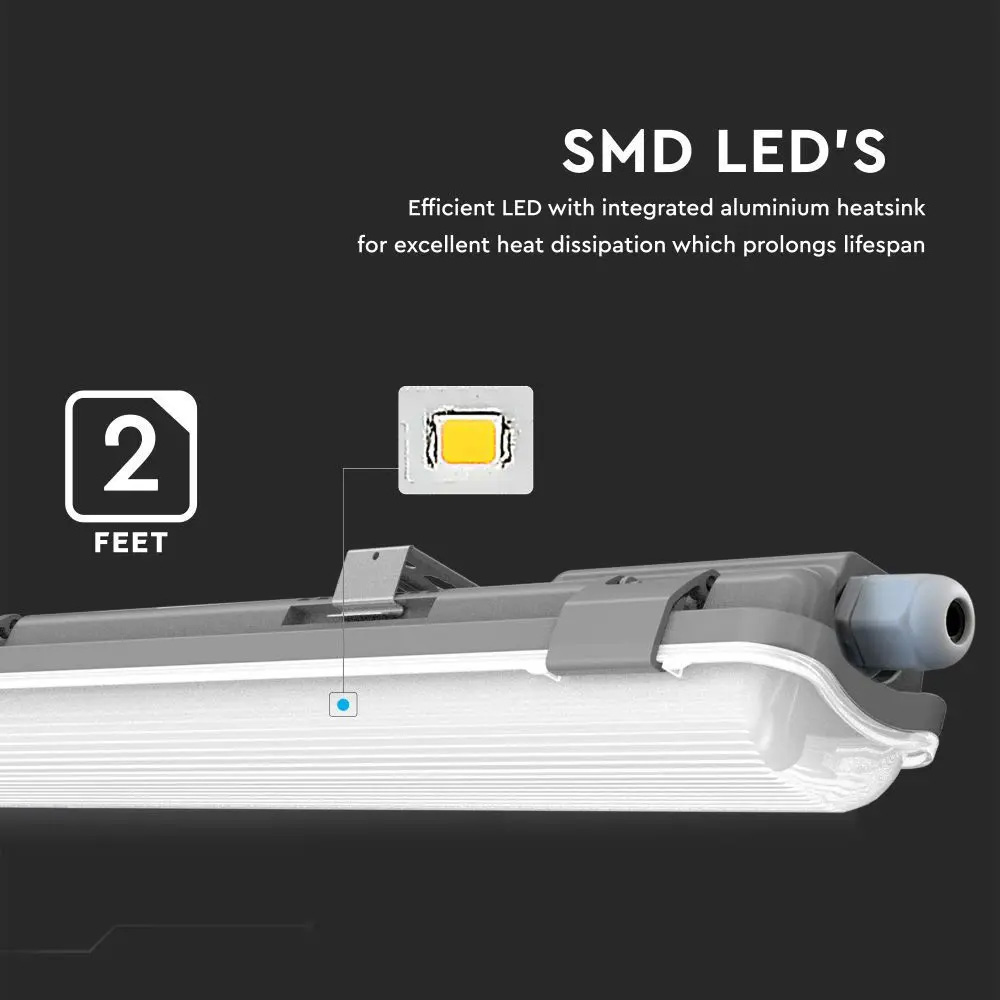 Lampă Liniara IP65 Waterproof LED 120cm, 1x18W, 4000K