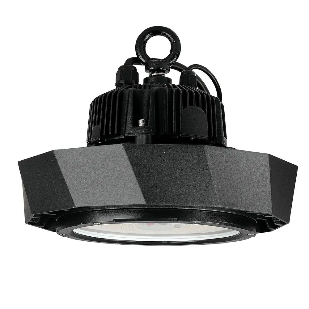 Lampă LED Highbay 1-10V, 100W, 180lm/Watt, Corp Negru, 4000K