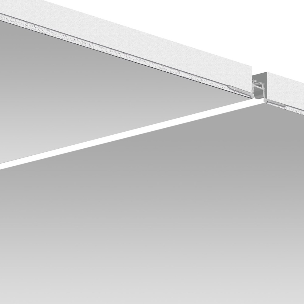 Profil de Aluminiu Incastrat Tip KOZEL-10, Silver,  2 metri, Klus