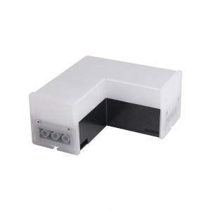 L Conector Corp Alb 4000K pentru Lampa Liniara Negru