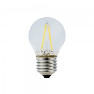 Bec LED E27, G45, Filament 2W, Lumina Calda 2700K