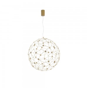 Candelabru Rotund LED 21.6 Watt, 230 Volt, 2520Lm, 3000K, IP20, Gold, Diametru 800mm